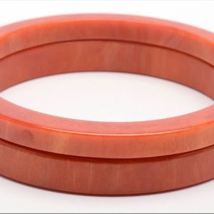 Two Vintage Bakelite Bangle Bracelets